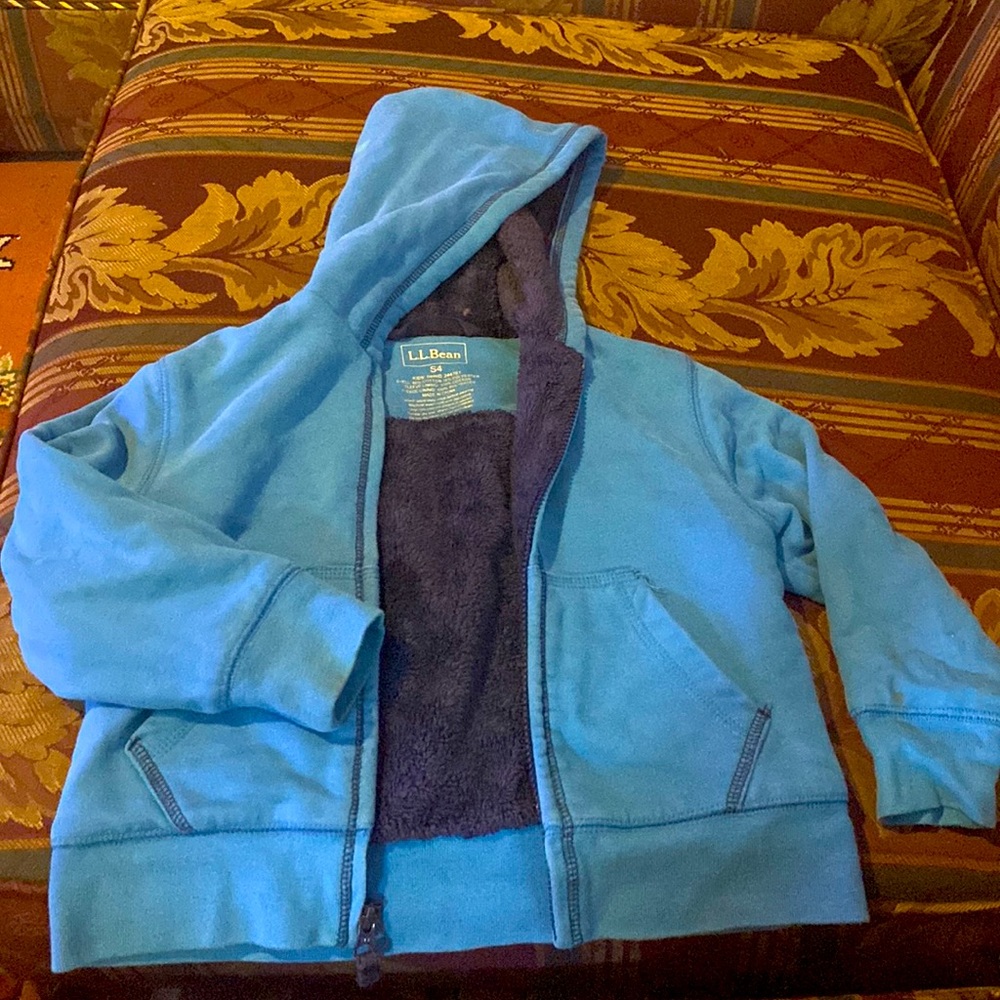 Blue zip up hoodie, boys